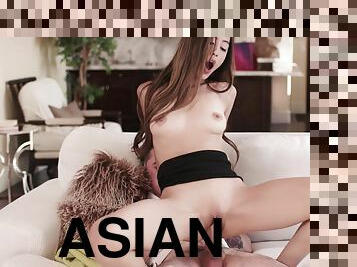 Alexia Anders gets her Asian pussy drilled after giving head