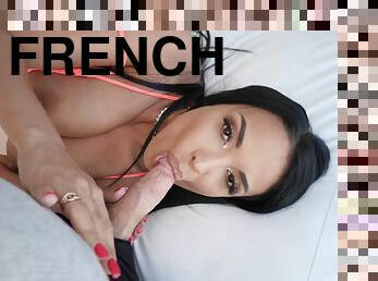 French hottie Anissa Kate pleasures lucky dude in POV