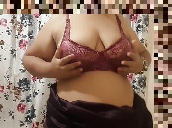 Horny Big Boobs Indian Bhabhi Getting Ready For Her Sex Night Part 1