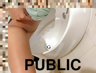 Piss In Men Public Toilet Make Me Wet