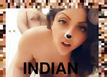 Snapchat Dog Indian Desi Slut Sucks Cock And Gets Anal Doggy Creampie