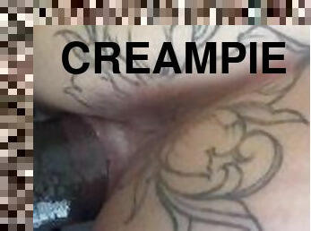 røv, hundestilling, fed, fisse-pussy, udløsning, kæmpestor-pik, milf, mor, creampie, store-sorte-skønheder