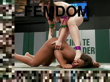 Unbelievable Welter Weight Match Mistress Kara V. Yasmine Loven