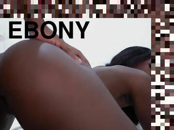 Sexy ebony Kokohontas has sex with bf