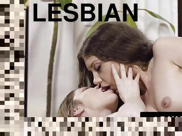 ASMR Fantasy - Lesbian hairdressers Elena Koshka and Bunny Colby fuck in front of you - POV