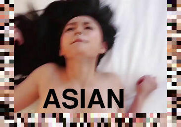 asiatisk, store-patter, fisse-pussy, amatør, pikslikkeri, kæmpestor-pik, teenager, hjemmelavet, japans, creampie