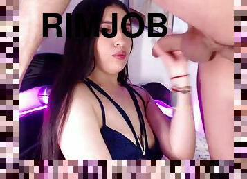 Violettaandtomas  Ass licking rimjob