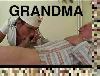 papá, abuela, enfermera, abuelita, follando-fucking, abuelo, hospital