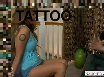 Tattooed girlfriend Charmane Star takes cock