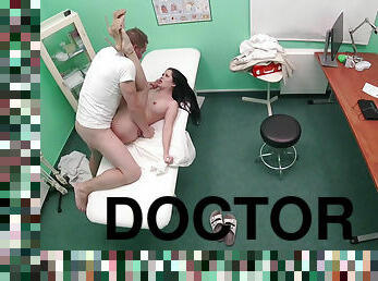 kontor, fisse-pussy, amatør, læge, fingering, fantasi, hospital, uniform