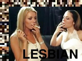 lésbicas, gay, fetiche, fumando
