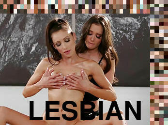 pillu-pussy, lesbo-lesbian, hieronta, sormettaminen, jalat, fantasia, suloinen, perä-butt, naamalla-istuminen, ruskeaverikkö