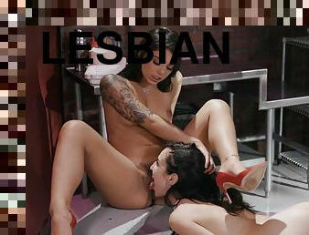 Gina Valentina and Jade Baker lesbian fuck sesh