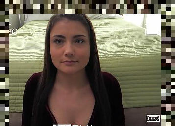 Petite young stepsis Adria Rae fucks her stepbro for spy cam video