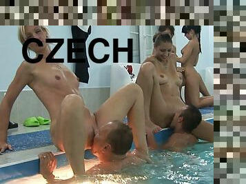 SWIMMING-POOL ORGY AT CZECH MEGA SWINGERS