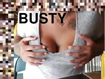 Busty Black Girl Live Show