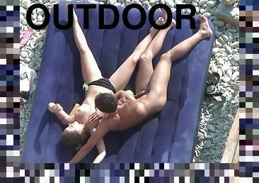 allaperto, pubblici, pompini, videocamera, spiaggia, scene-rubate, voyeur