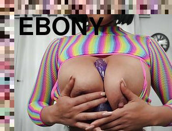 JOI With Sahara - ebony Latina mom with monster boobs Sahara Leone in interracial hardcore
