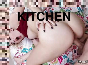 playfellow's daughters kitchen and taboo cum load inside