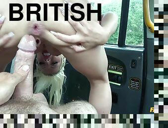 Wild British chick gets her asshole fucked balls deep