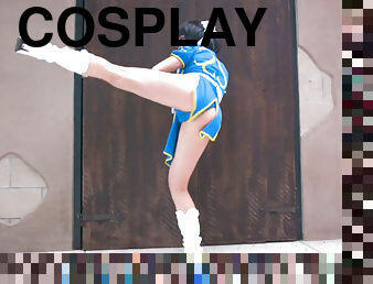 Back street fighter cosplay 18yo girl loves good ass fuck intimacy