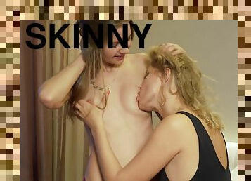 Skinny amateur lesbians hot porn video