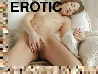 Hot girl masturbates in an erotic art film