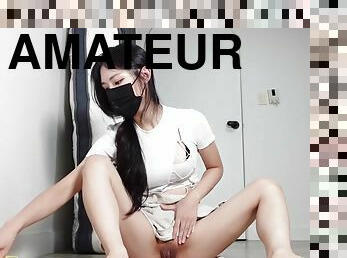 asiatic, masturbare-masturbation, amatori, adolescenta, japoneza, camera-web, dildo, solo