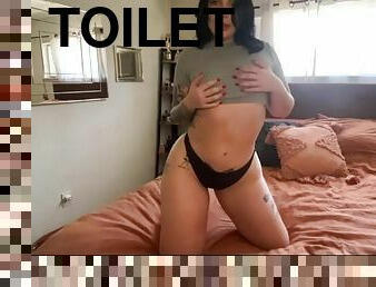 Ivy Lebelle licks the toilet like a dirty slut all comments welcome