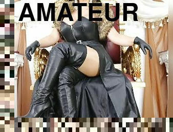 amateur, fétiche, maîtresse, cuir