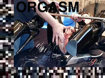 orgasme, bdsm, slave, tøs, latex, mælk