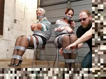 BDSM tied up Secretaries