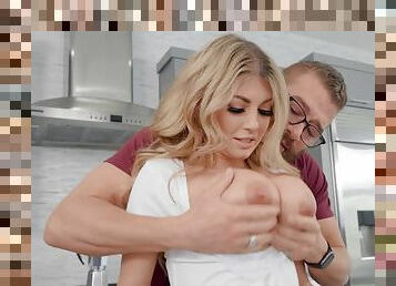Kayla Kayden gets shagged by the kitchen table