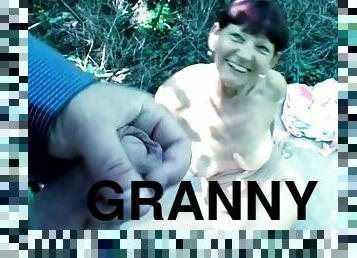 79 y.o. granny outdoor porn video