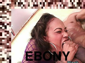 Ebony horny MILF hard sex scene