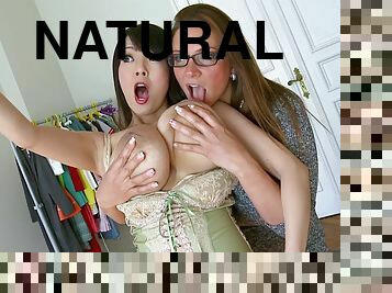 Hitomi And Nadine big natural tits fetish lesbian porn