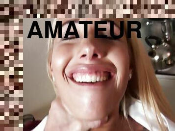 publik, fitta-pussy, amatör, strumpor, pov