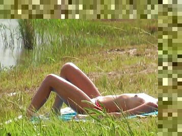 Look What I Found - Teen Girl Gets Naked Outdoor