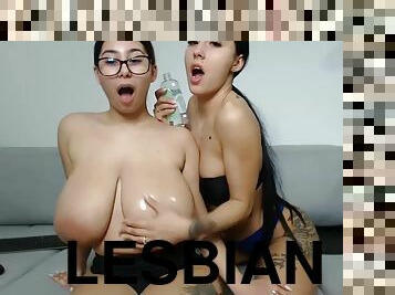 ציצי-גדול, מפלצת, לסבית-lesbian, לטינית, טבעי, חזה-גדול, ציצים