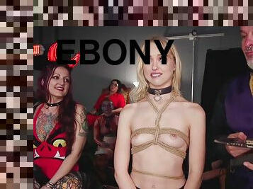 Blonde and ebony made anal bdsm fuck - Chloe cherry