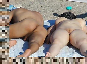 gros-nichons, nudiste, milf, cam, plage, espion, voyeur, seins