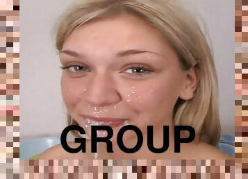 arsch, russin, junge, gangbang, gruppensex, doppelklicken, junge18, blondine, fest-tight, süße