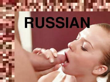Alluring Russian Teen Worships A Very Thick Throbbing Meatpole