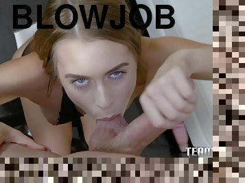 blowjob-seks-dengan-mengisap-penis, penis-besar, remaja, deepthroat-penis-masuk-ke-tenggorokan, perempuan-jalang, penis, pengisapan