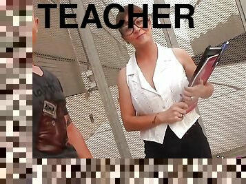 Philosphy teacher films porn with student