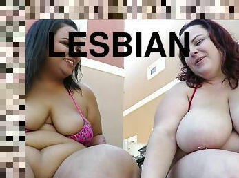 lesbian-lesbian, wanita-gemuk-yang-cantik, berpengalaman