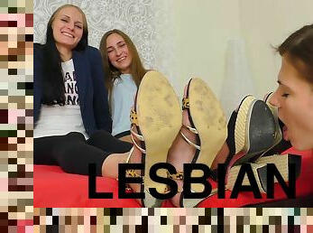 venäläinen, amatööri, kypsä, lesbo-lesbian, kolmisin, jalat, fetissi, dominointi, femdom