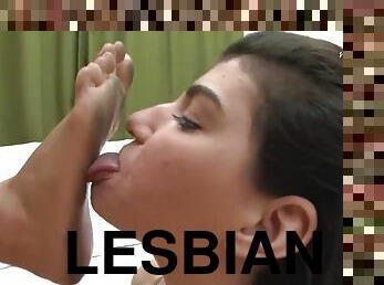 lesbo-lesbian, latino, jalat, ilkeä, fetissi, nöyryyttäminen, femdom