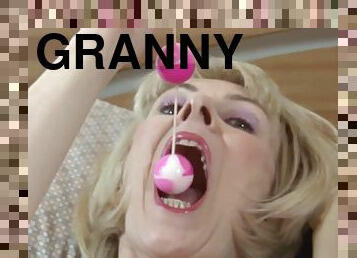 Horny Granny Hazel in Her Bed