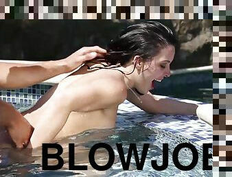 blowjob-seks-dengan-mengisap-penis, gambarvideo-porno-secara-eksplisit-dan-intens, muda-diatas-18, bersetubuh, kolam-renang, vagina, bersemangat, penis, pengisapan, di-dalam-air